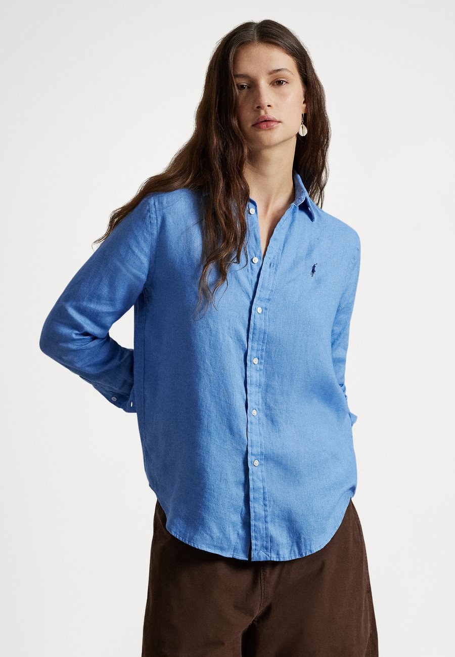

Блуза Polo Ralph Lauren CLASSIC FIT LINEN SHIRT, Blue