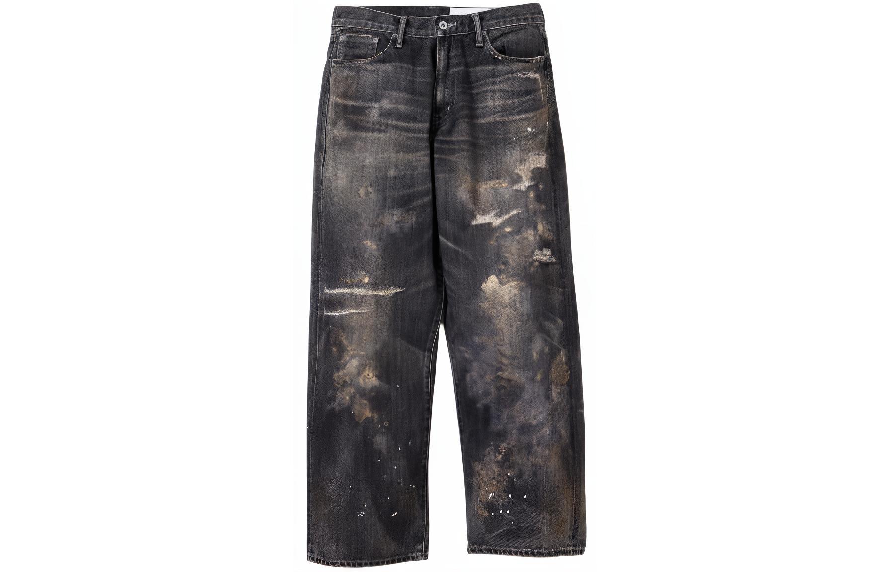 

Широкие джинсы savage denim dp NEIGHBORHOOD, черный