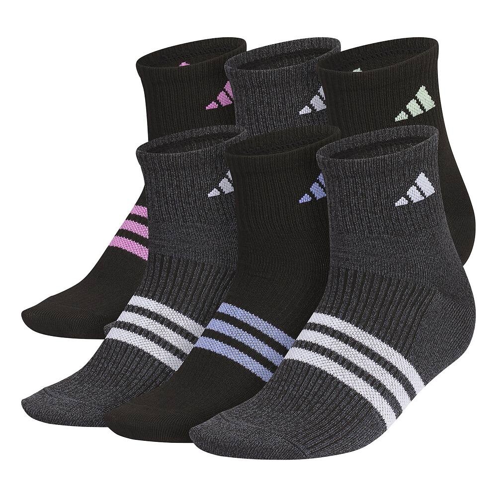 

Женские носки adidas Superlite 3.0, 6 пар четвертных носков Adidas, черный