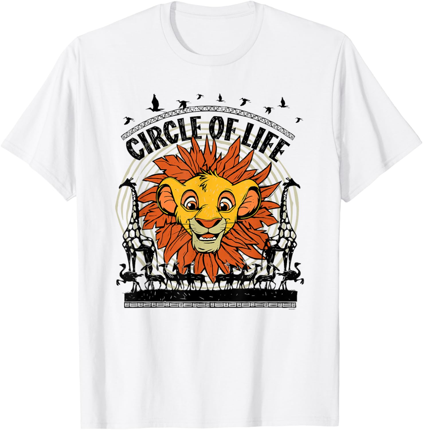 

Футболка Disney «Король Лев» к 30-летию мультфильма «Симба: Круг жизни», белая