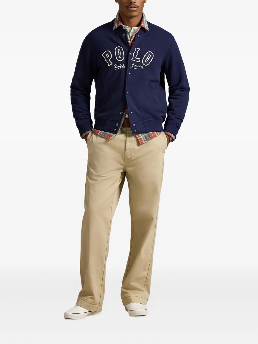 Толстовка на кнопках Polo Ralph Lauren, синий — фото 2