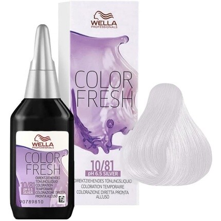 

Wella Color Fresh Silver 10/81 Platinum Ash Pearl Golden Blonde 75мл