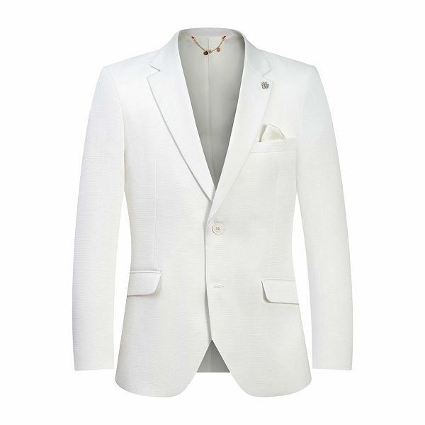 Классический блейзер для мальчиков slim fit Elie Balleh, White