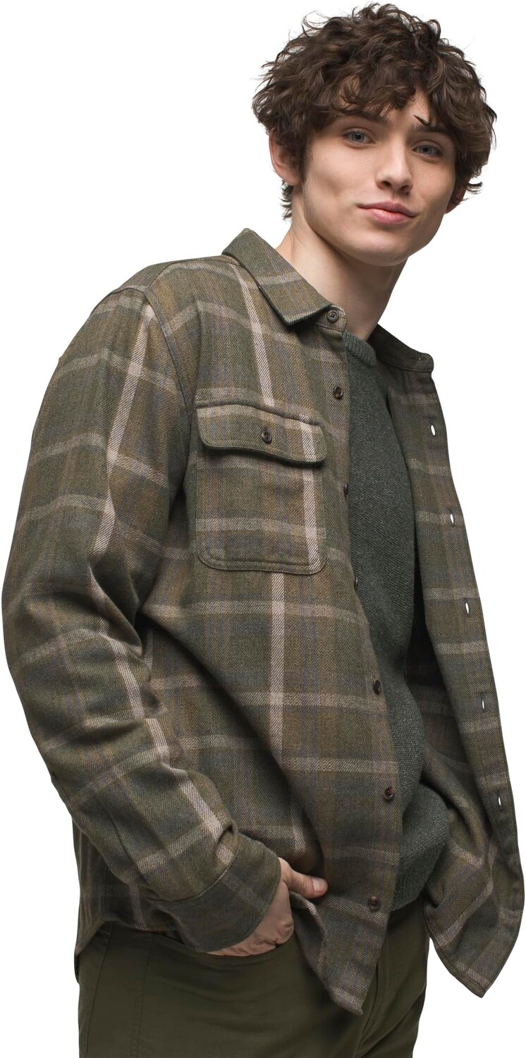 

Рубашка Prana Westbrook Flannel Shirt Slim Fit, цвет Peat
