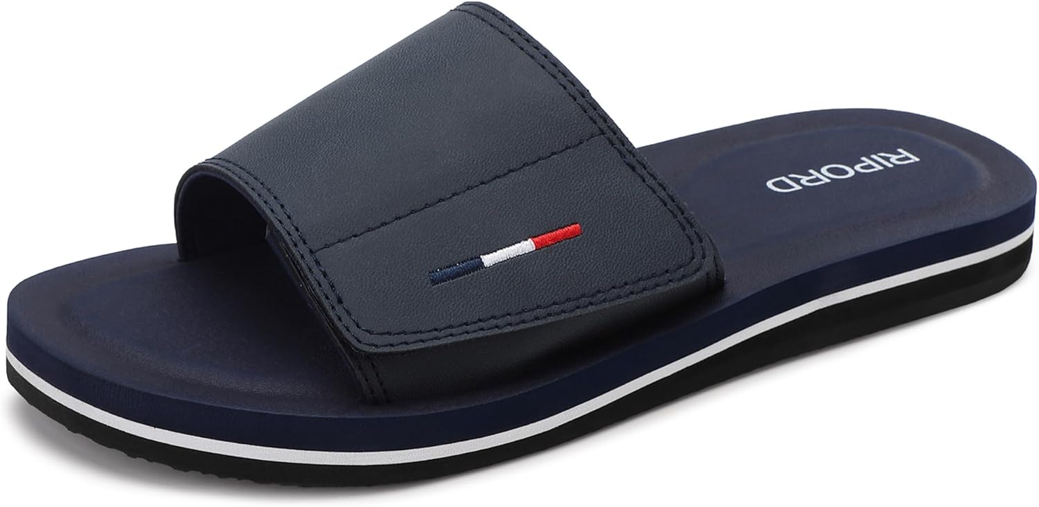 

Мужские сандалии с регулируемыми ремешками, шлепанцы, удобные спортивные антискользящие шлепанцы Ripord, синий