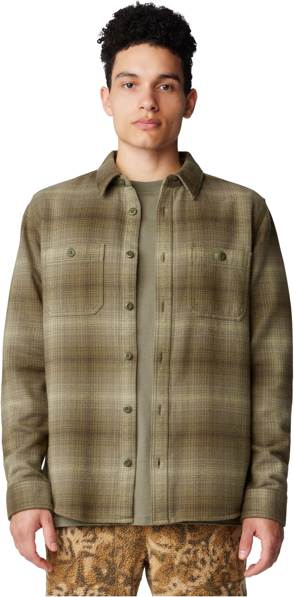 

Рубашка Mountain Hardwear Plusher Long Sleeve Shirt, цвет Dark Pine Ombre Buffalo Check Print