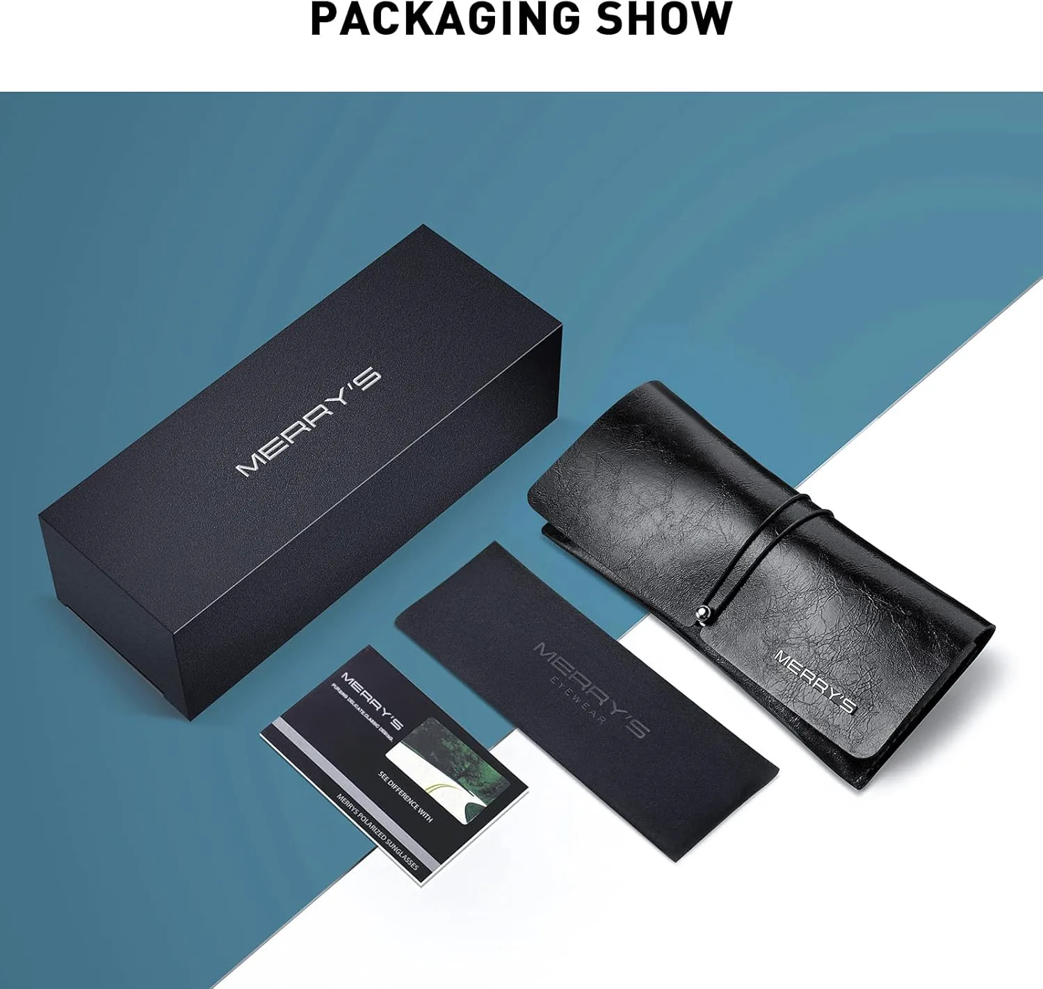 

Ретро-квадратные поляризованные солнцезащитные очки MERRY для женщин и мужчин, классические модные солнцезащитные очки S6030 MERRY'S, Leopard Frame/Brown Lens