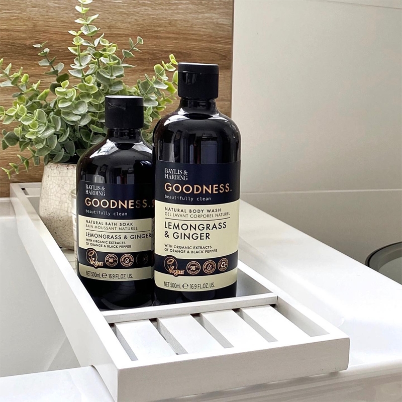 Гель для душа Goodness с лемонграссом и имбирем Baylis & Harding, 500 мл — фото 2