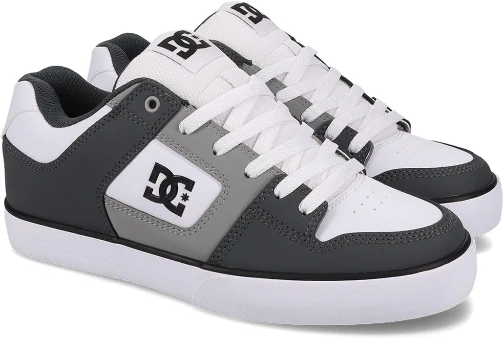 Кроссовки для скейтбординга DC Shoes Pure Slim, серый/светло-серый/белый — фото 2