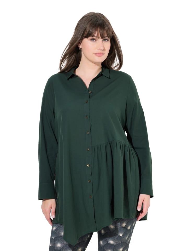 

Ulla Popken Длинная туника изумрудно-зеленого цвета