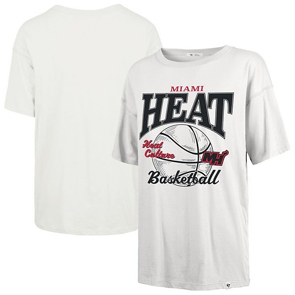 

Женская футболка '47 Miami Heat City Edition Down Court Sadie 47 Brand