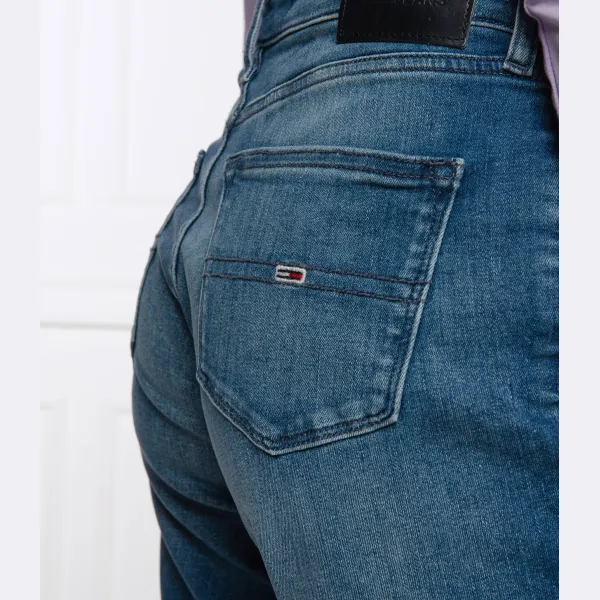 Облегающие шорты середина рассмеялась Tommy Hilfiger, синий — фото 4