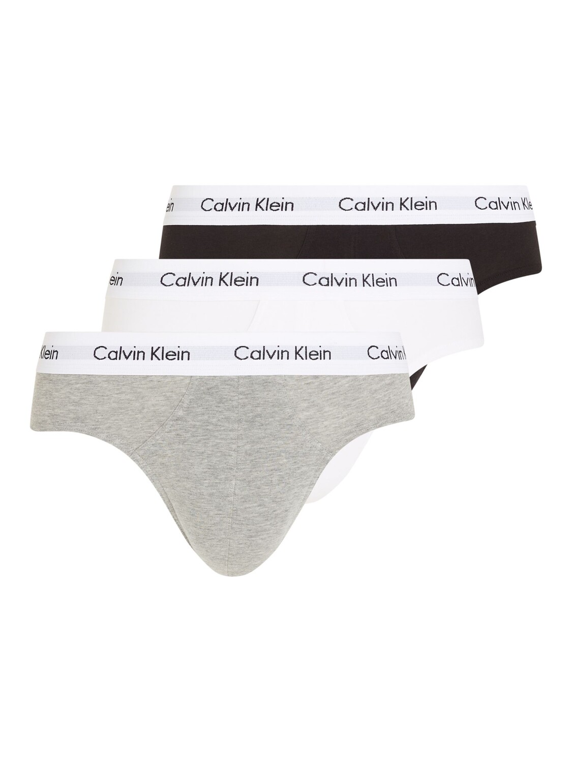 

Нижнее белье Хлопковые трусы Calvin Klein, черный/белый/серый