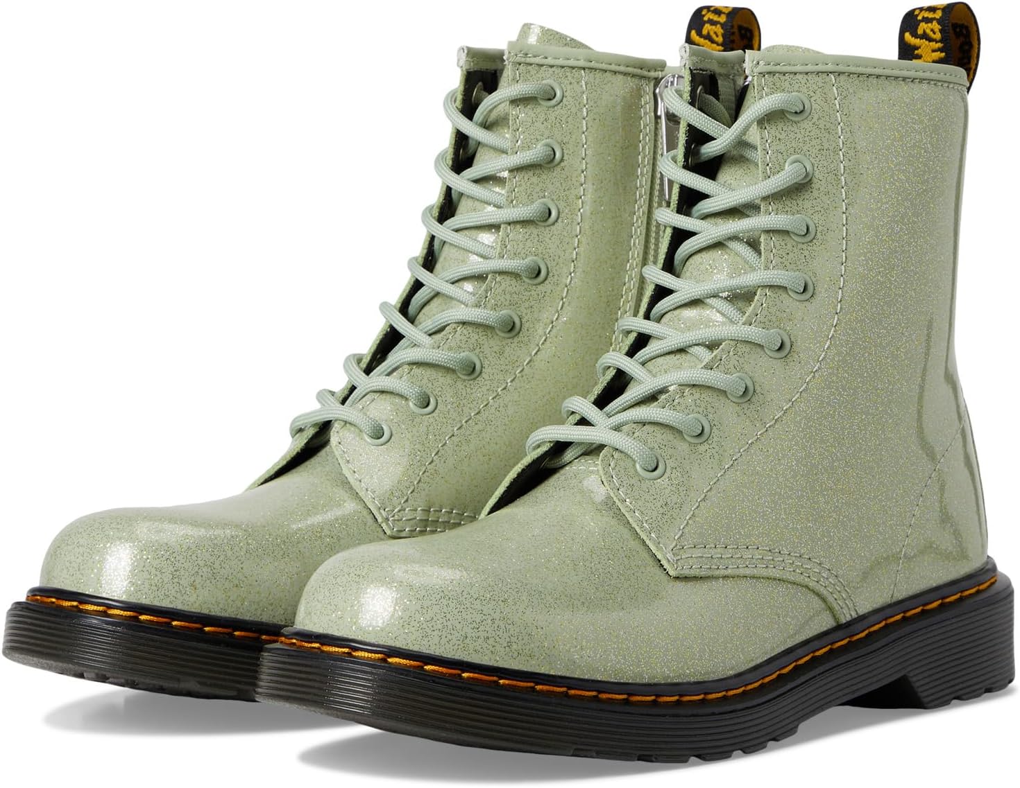 

Ботинки Dr. Martens Kid's Collection 1460, цвет Sage Green Glitter