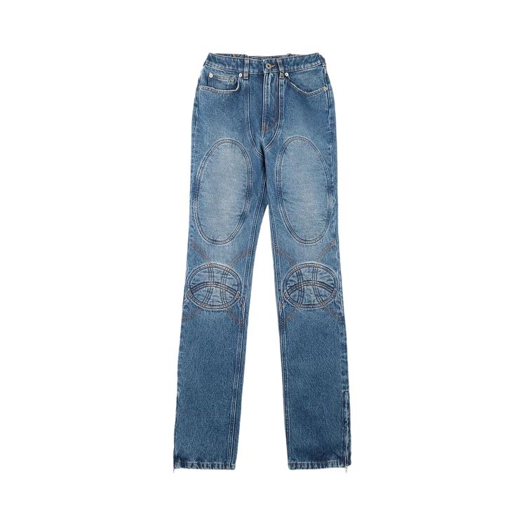 

Джинсы Jean Paul Gaultier Lace-Up Denim Jeans Vintage Blue, синий