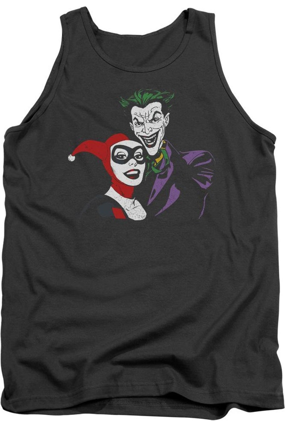 

Майка для взрослых Batman Joker & Harley Gildan, цвет charcoal