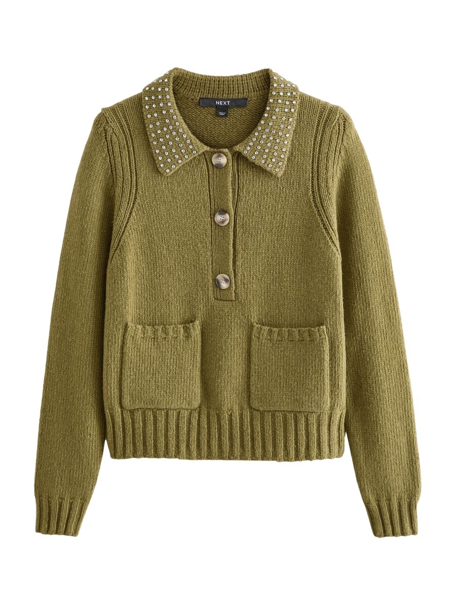 

Тонкий вязаный свитер Next Sweater, зеленый