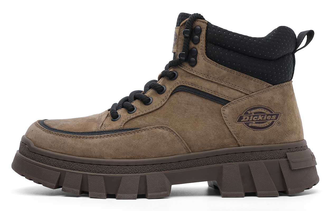 

Dickies Короткие мужские ботинки для отдыха на природе до середины голени в стиле Майяра коричневого цвета