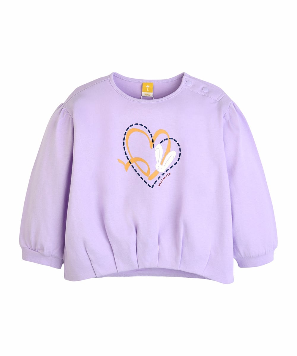 Футболка с длинными рукавами "Зайчик в сердечке" Moimoln, Purple