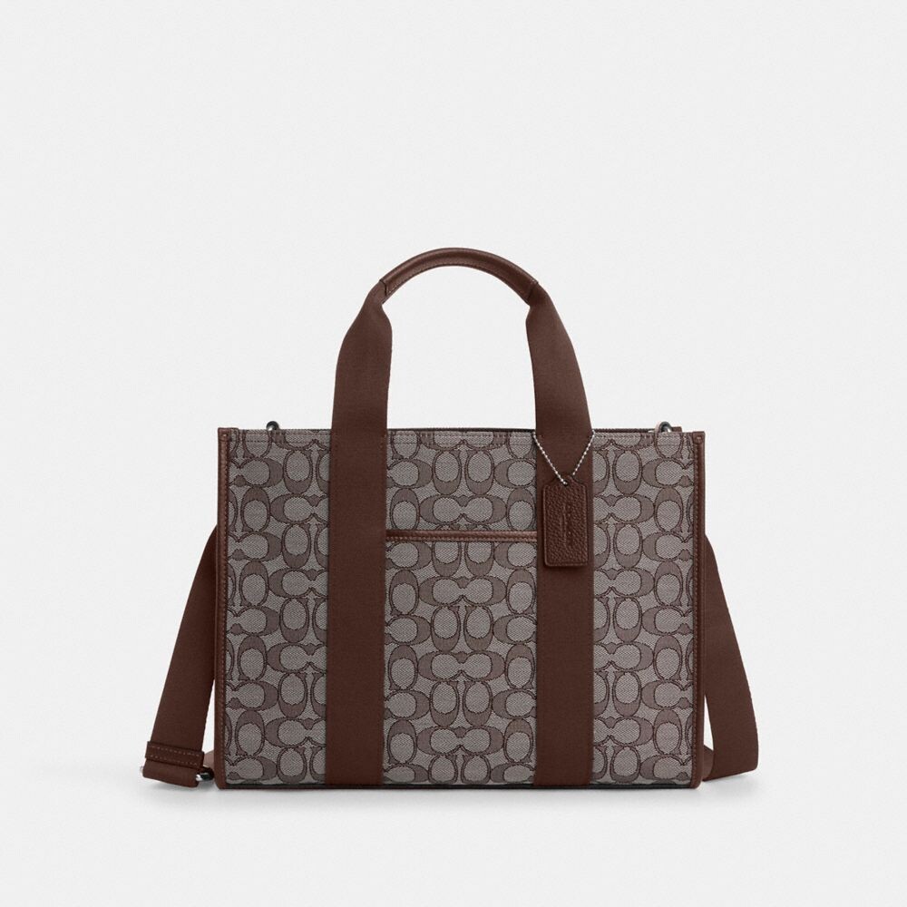 

Сумка-тоут Smith COACH, цвет silver/oak/maple