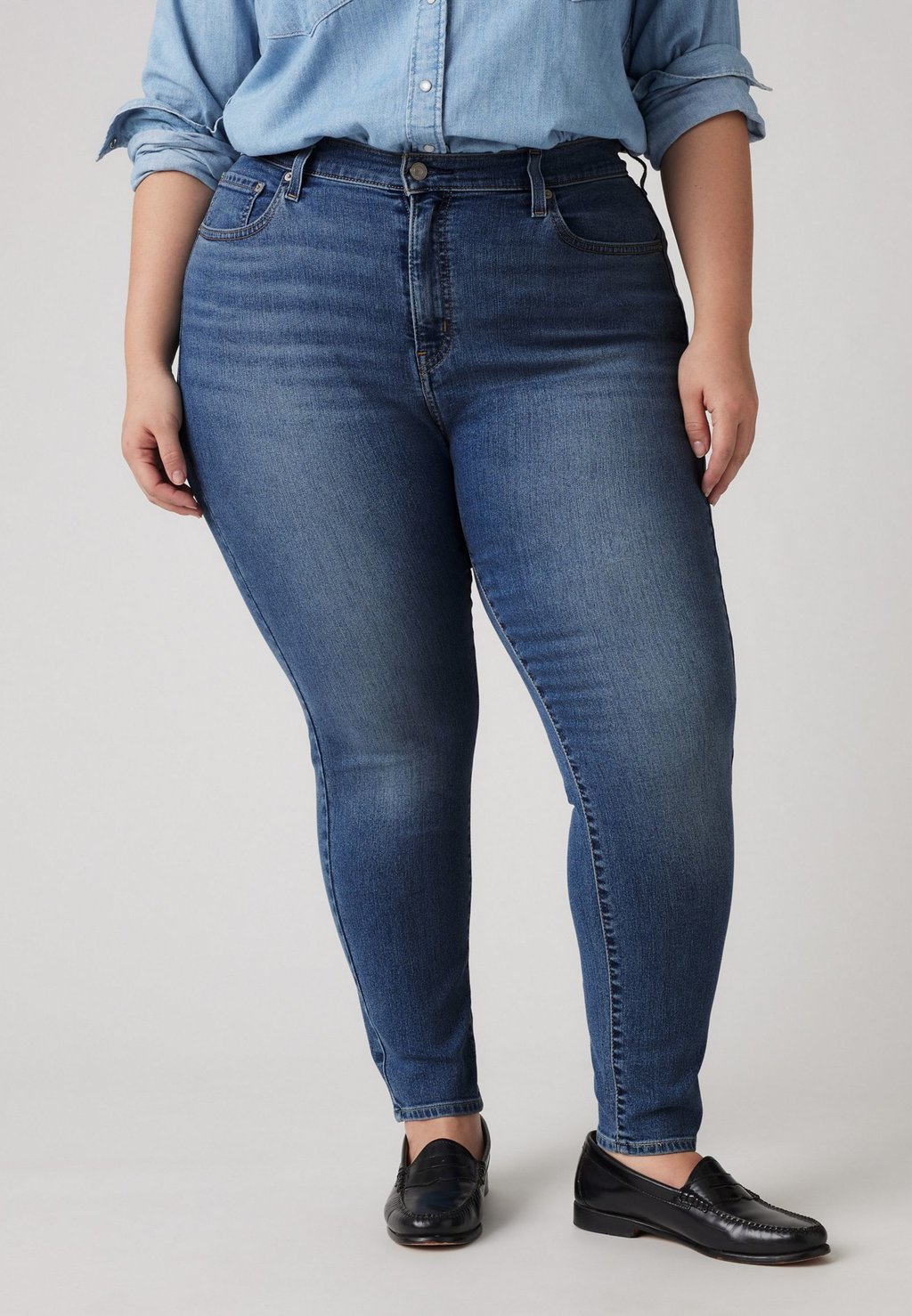 

Джинсы скинни 721 HIGH RISE SKINNY Levi's Plus, цвет Tenacious Dark
