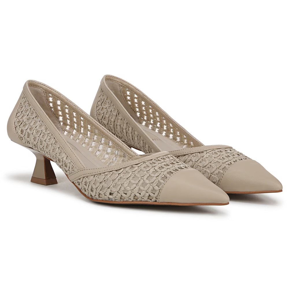 Туфли на каблуке Darcy Franco Sarto, alabaster beige faux raffia