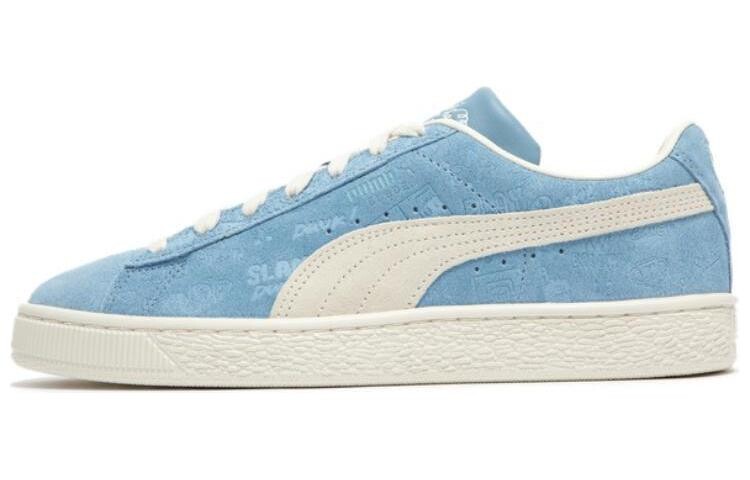 

Женские замшевые кроссовки для скейтбординга Puma, White/light blue