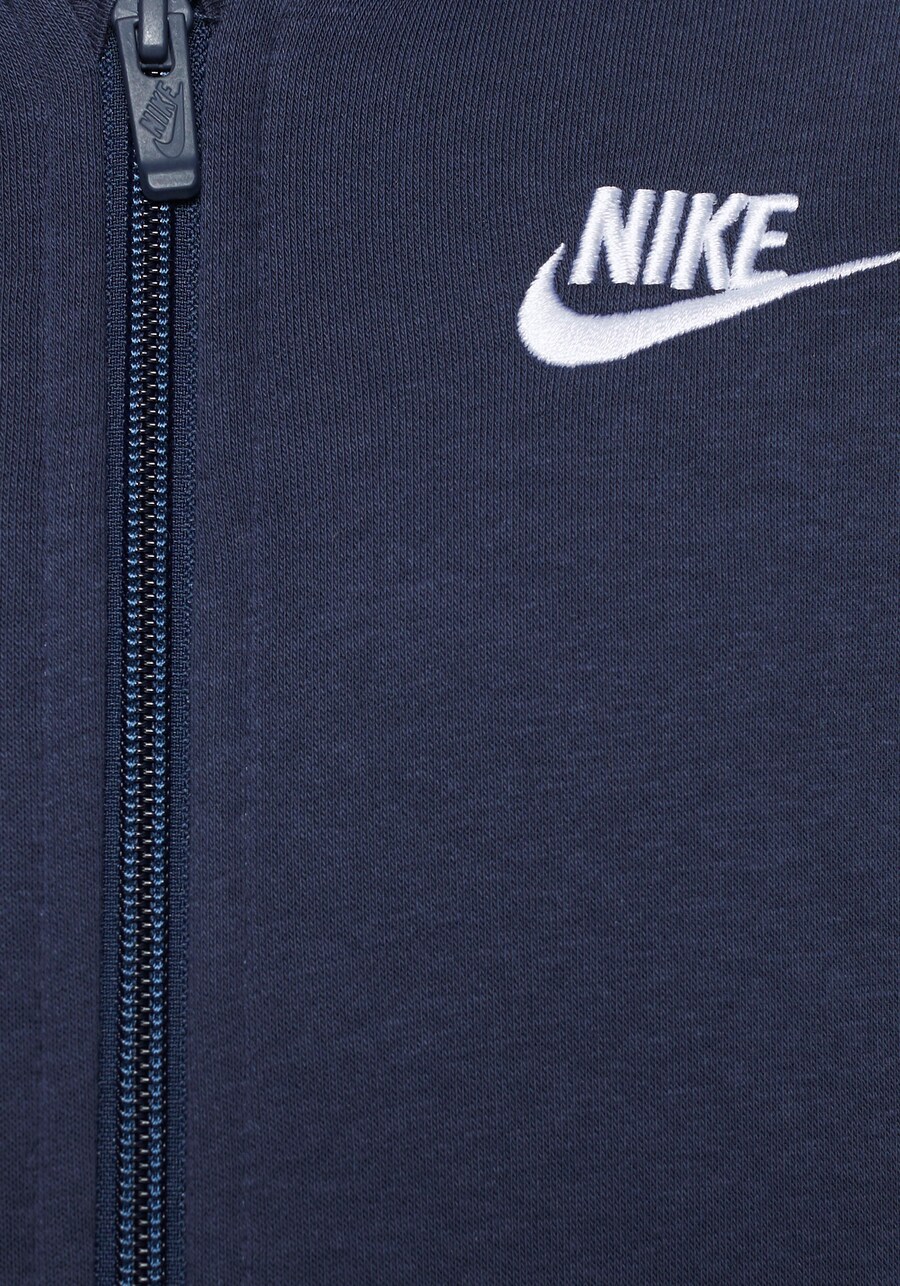 Толстовка с капюшоном на молнии классического кроя Nike Sportswear, темно-синий — фото 4