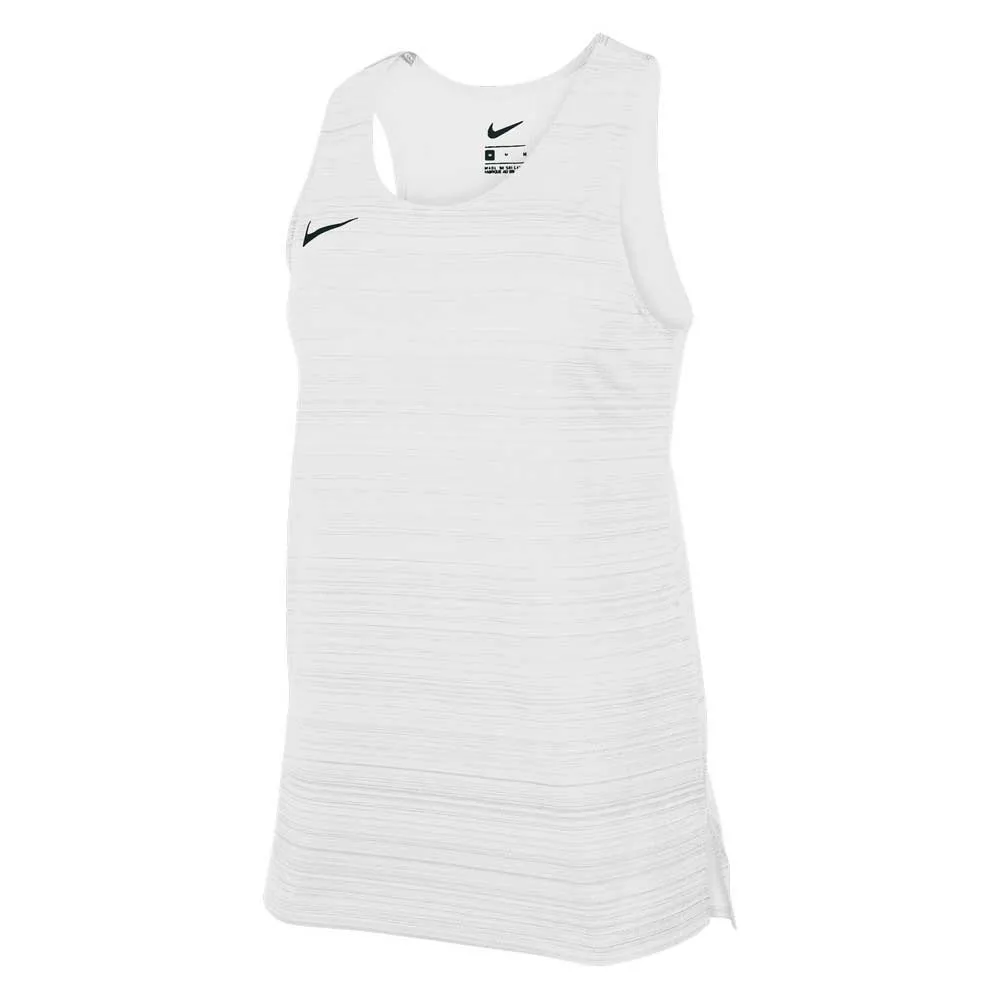 Футболка без рукавов спортивная Nike Stock Dry Miler, белый — фото 3