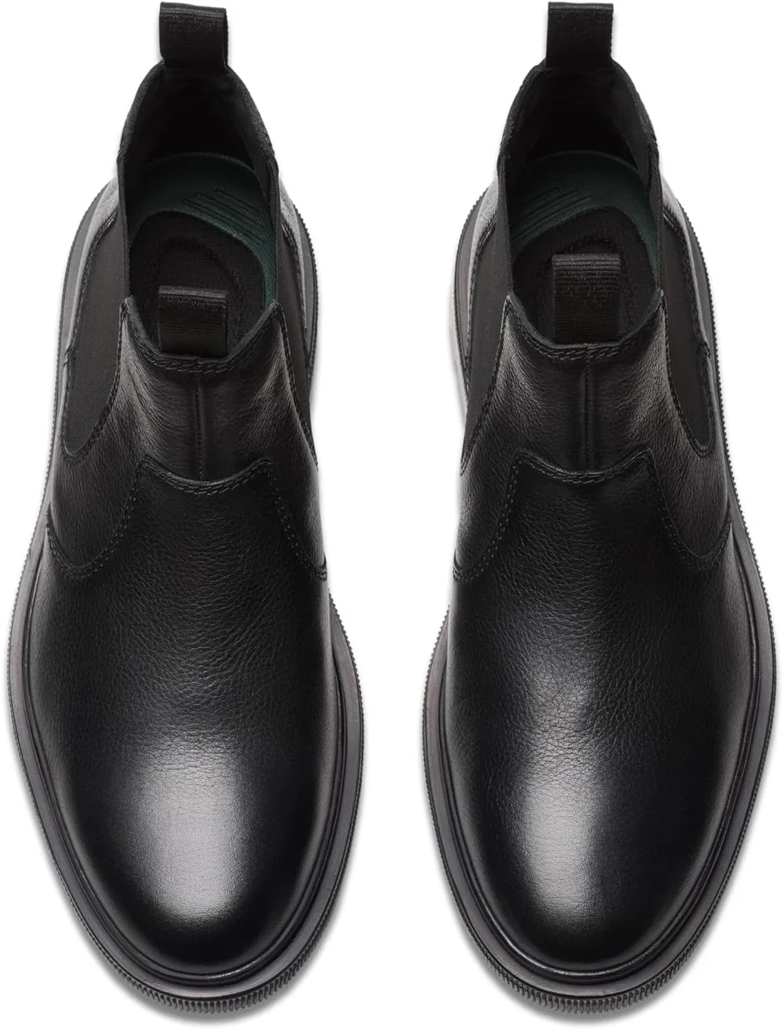 Мужские ботинки челси Clarks Burchill Up, Black Leather — фото 2