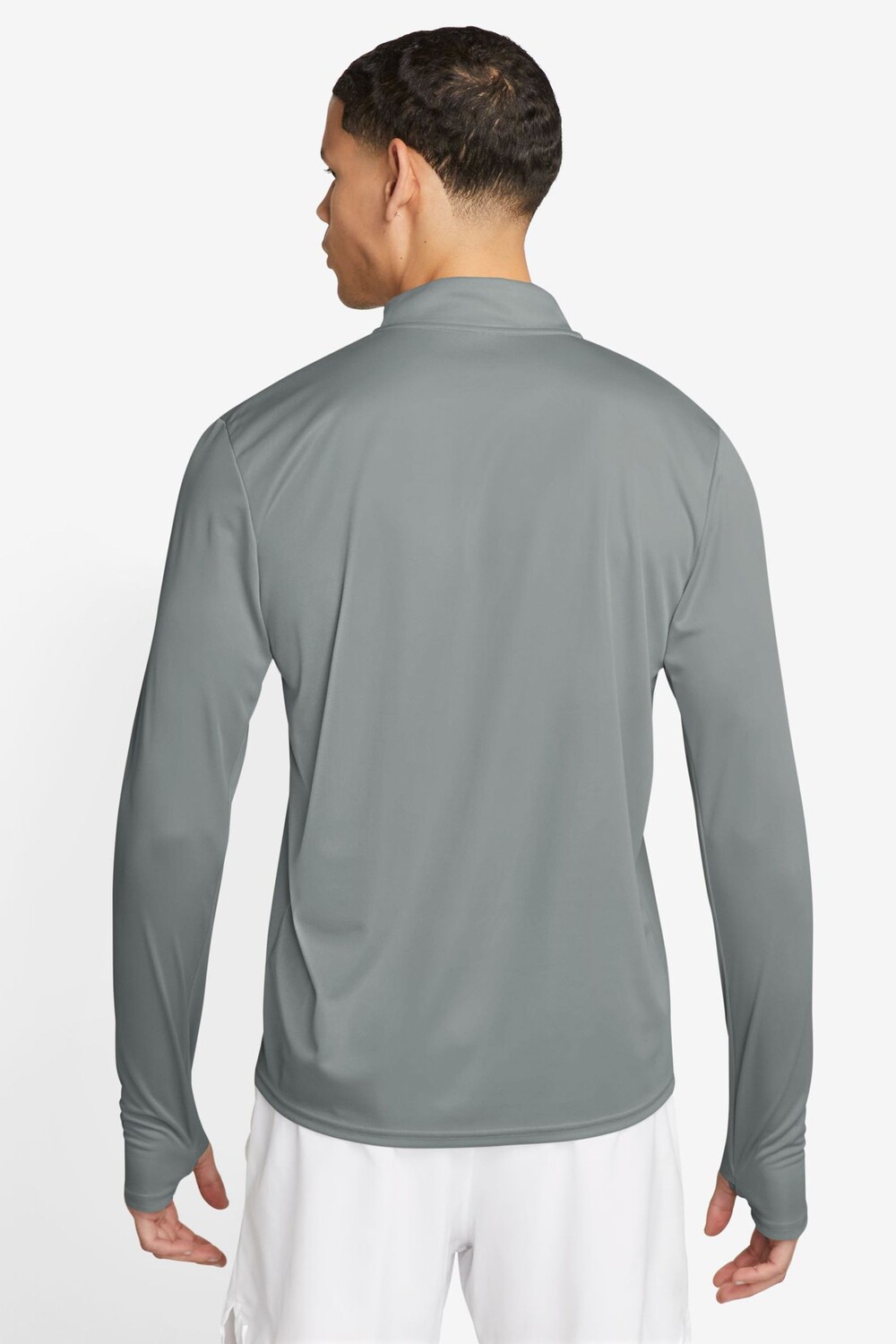 Беговая футболка Dri Fit Pacer с половинной молнией Nike, серый — фото 2