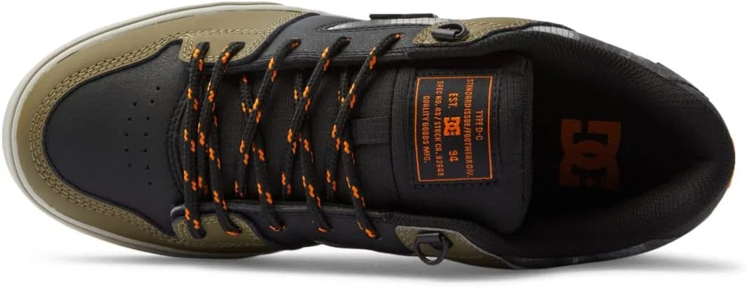 Мужские кроссовки для скейтборда DC Saf Erkek Ayakkabısı DC Shoes, Black Olive Night — фото 4