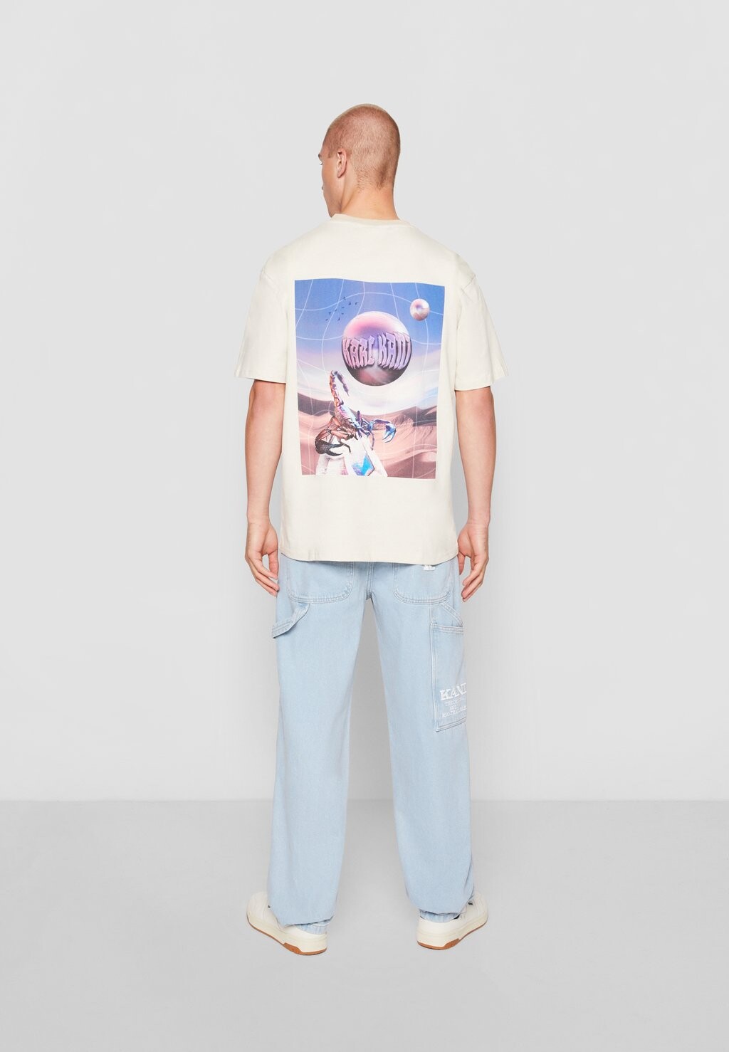 

Футболка с принтом Small Signature Karl Kani, цвет white taupe