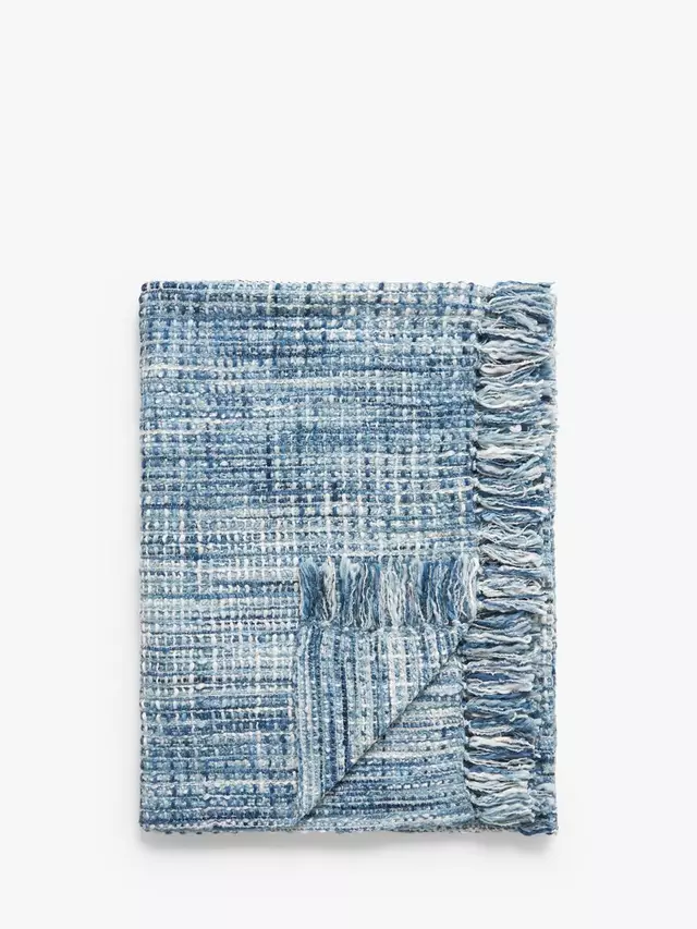 

Плед John Lewis Boucle Blend, цвет blue/multi