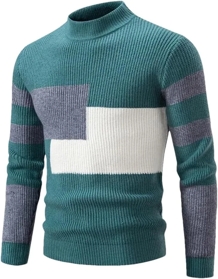 

Повседневный свитер с длинным рукавом и круглым вырезом