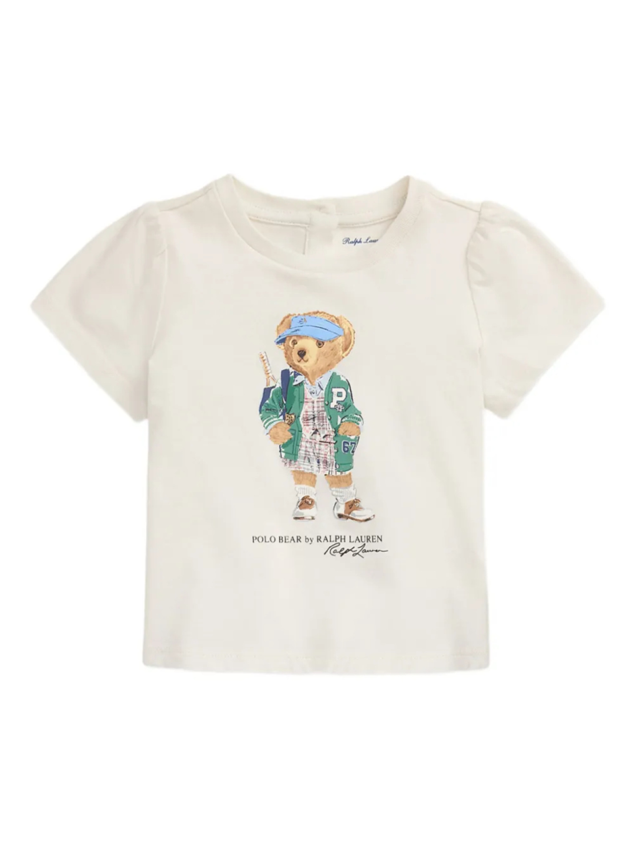 

POLO RALPH LAUREN KIDS комплект из клетчатых шорт с оборками, синий