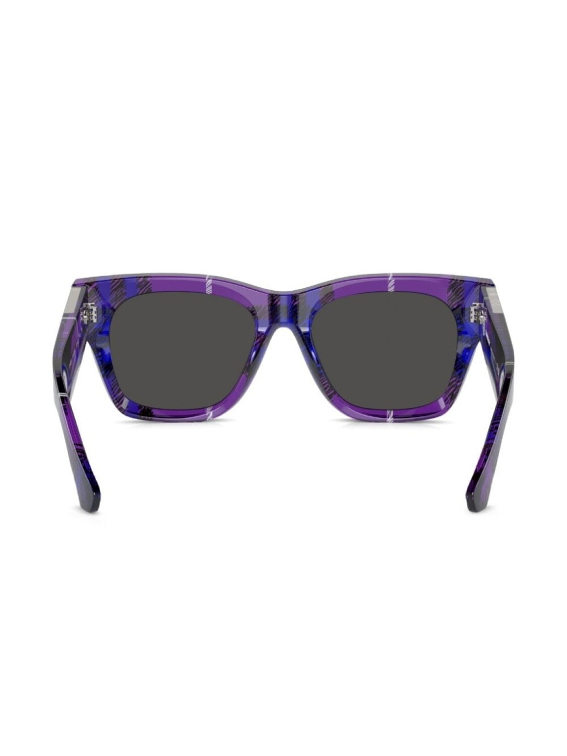 Burberry Eyewear солнцезащитные очки трапециевидной формы в клетку, фиолетовый — фото 4