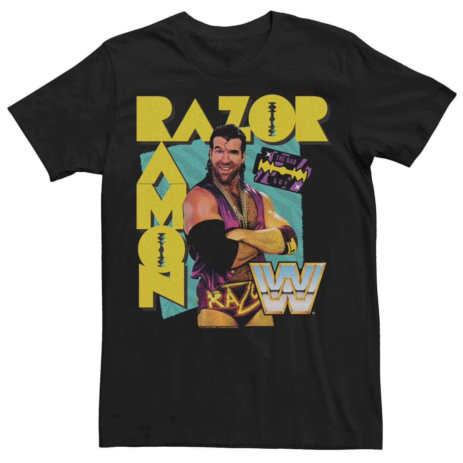 

Мужская футболка с плакатом WWE Ramon Razor Hype Licensed Character