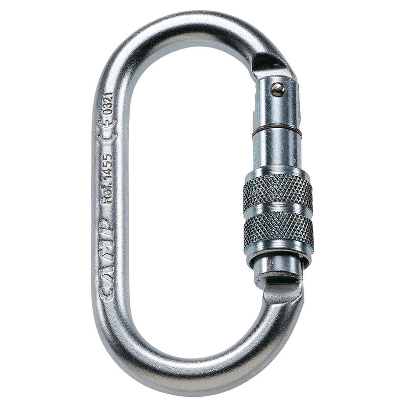 

Стальной карабин овальной формы Pro Lock Camp, серебро