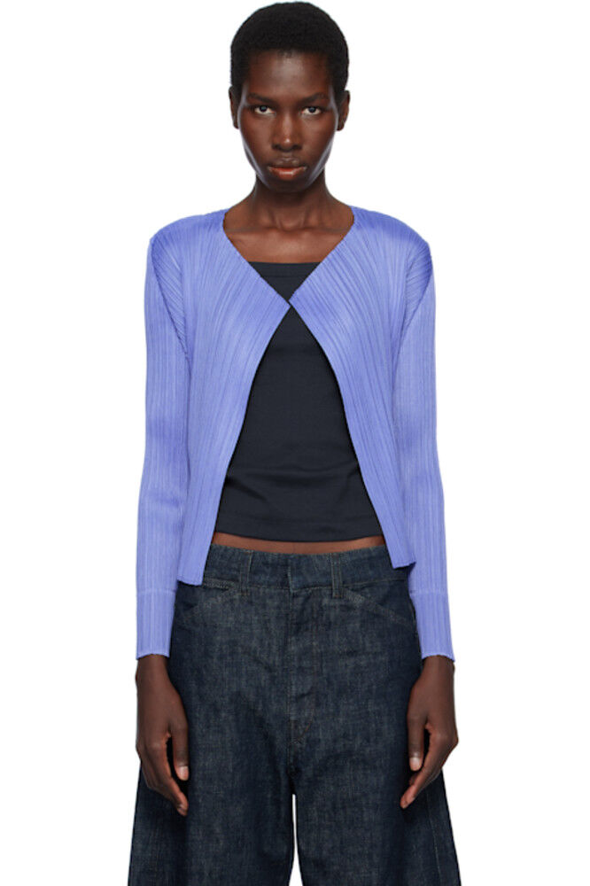

Синий кардиган Monthly Colors March PLEATS PLEASE ISSEY MIYAKE