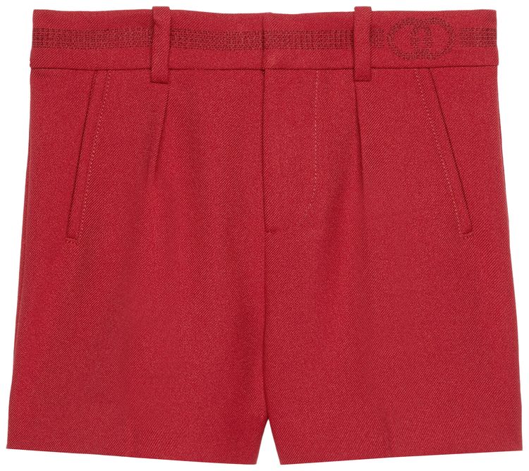 

Детские шорты Gucci с вышивкой, красные