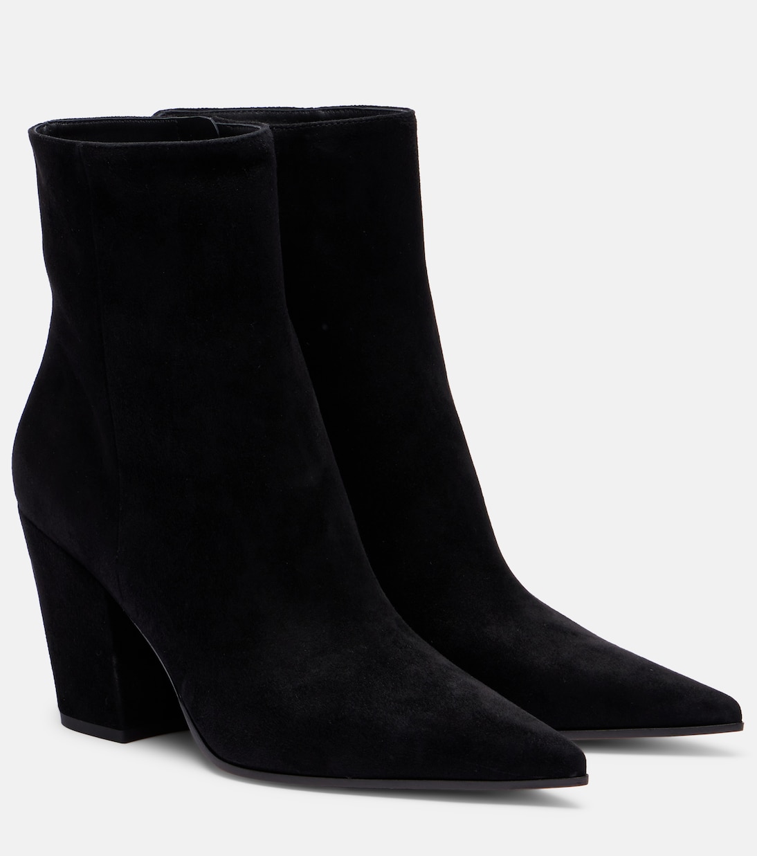 Keinna 85 замшевые ботильоны Gianvito Rossi, черный