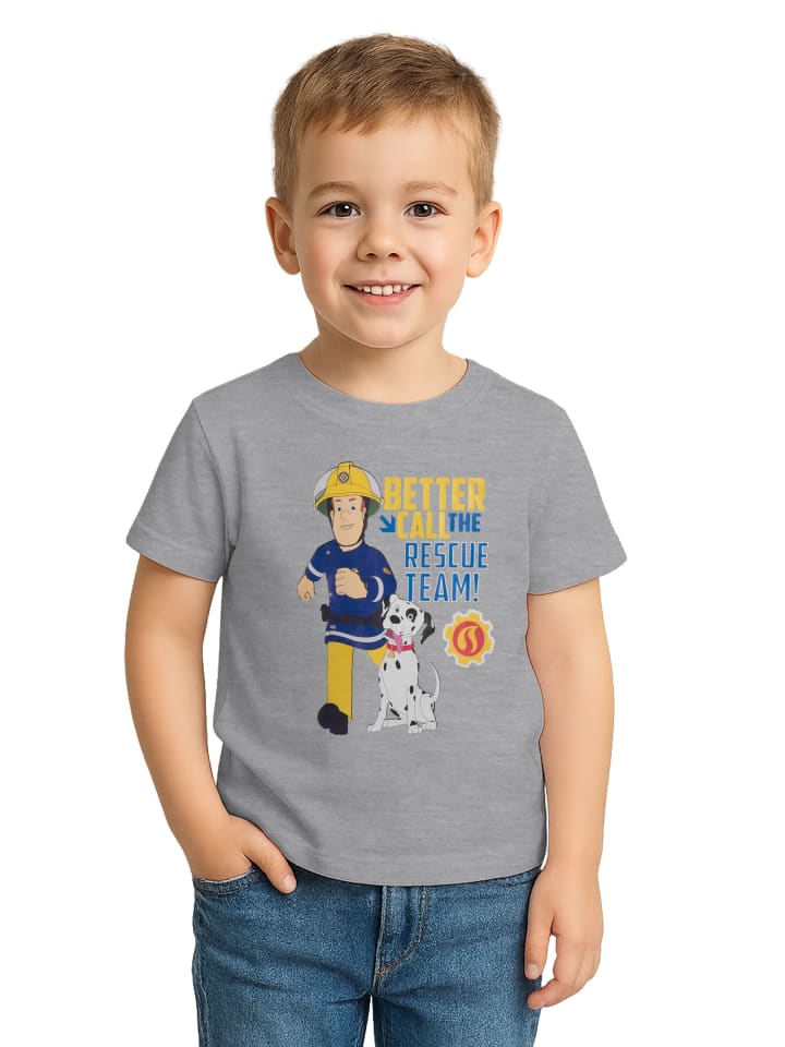 

Футболка пожарного Сэма серого цвета Feuerwehrmann Sam