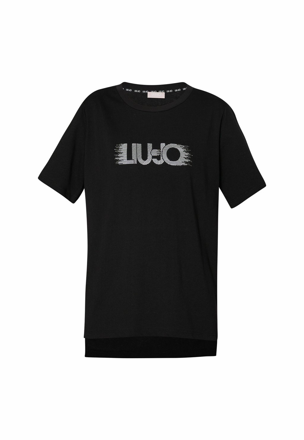

Футболка с принтом WITH LOGO AND GEMSTONES LIU JO, черный