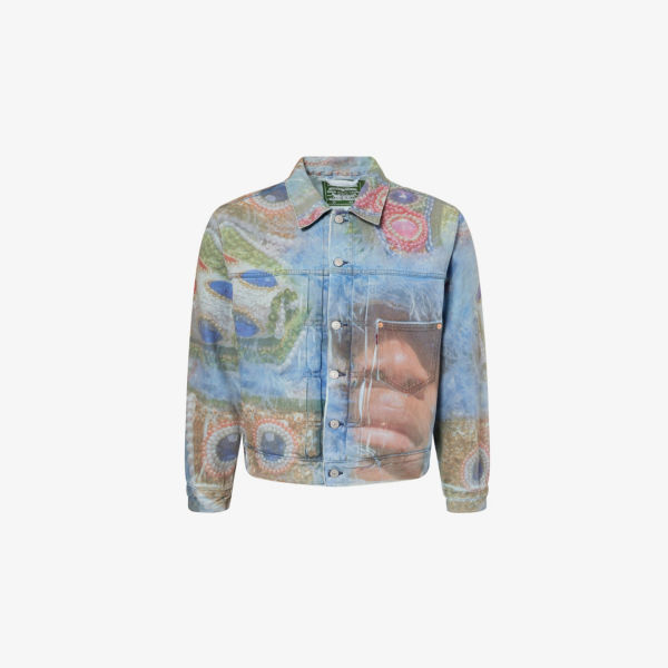 

Джинсовая куртка Levi'S x Denim Tears с фотопринтом, мультиколор