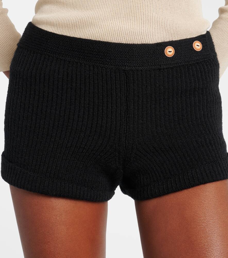 Шорты вязаные из смесовой шерсти Diha Isabel Marant, Black — фото 4