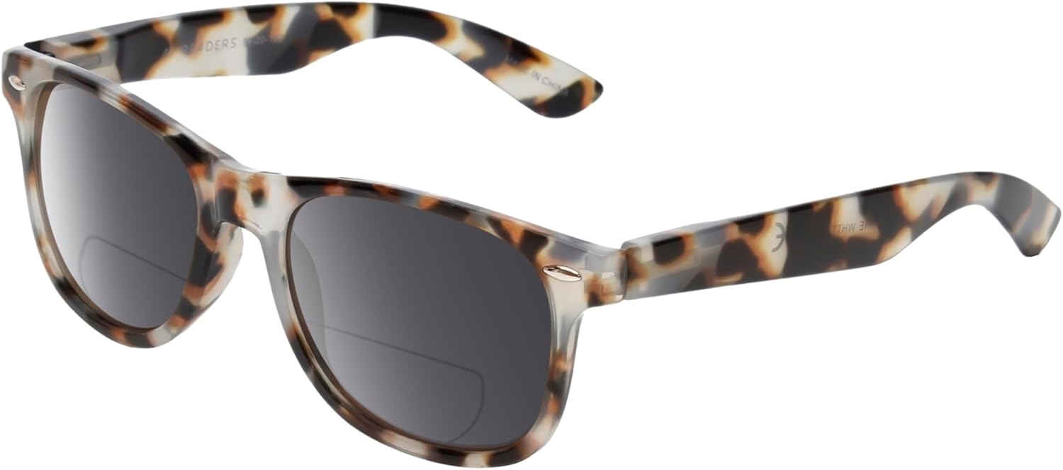 

Солнцезащитные очки Calabria Melbourne Panthos с поляризованными линзами и бифокальными линзами для чтения, модные и прочные, для мужчин и женщин, Tortoise Havana Crystal/Polarized Smoke Grey