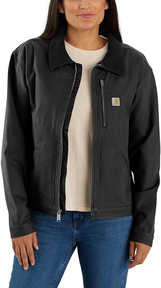 

Carhartt женская куртка Detroit из прочного гибкого холста свободного кроя, Black