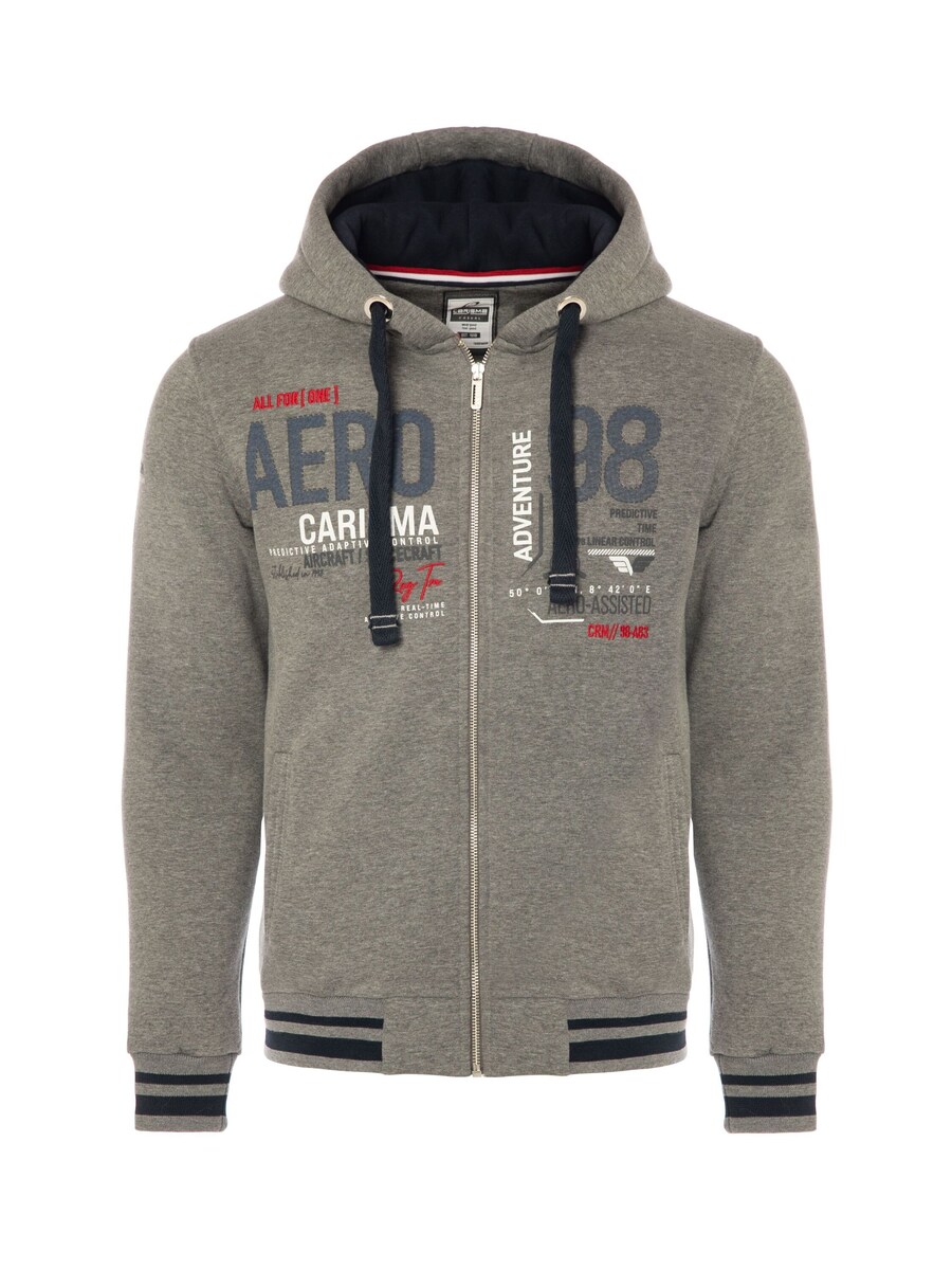 

Толстовка с капюшоном на молнии CARISMA Zip-Up Hoodie, серый