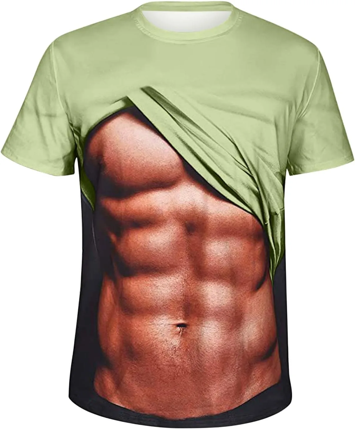 Футболка с принтом для мужчин Funny Muscle Print — фото 4